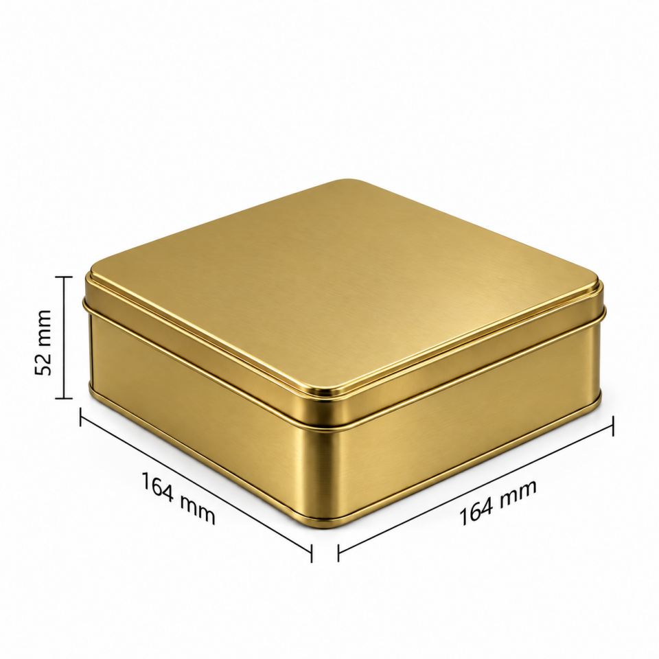 Sarkap 20'li 164x52 Köşeli 500-750 gr Metal Kutu Gold
