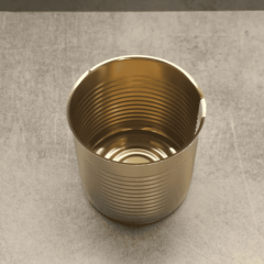 Sarkap 84x85 Als Laklı Kapaklı Konserve Kutusu Boğumlu  Kapak - Kordonlu  Gold