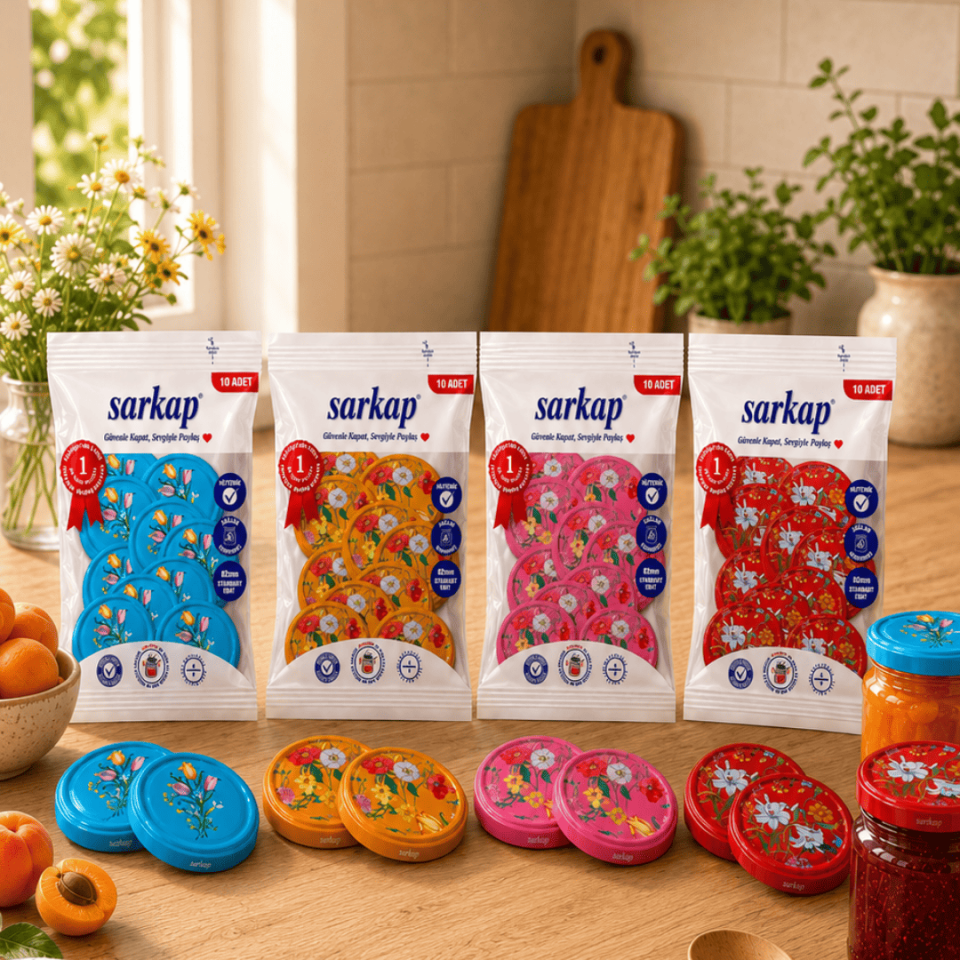 Hijyenik 82 mm Kapak 10lu Paket x 4 Adet RenkliÇiçekSerie