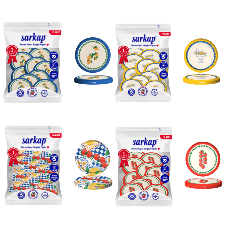 Hijyenik 82 mm Kapak 10lu Paket x 4 Adet PopArtSebzeSerie
