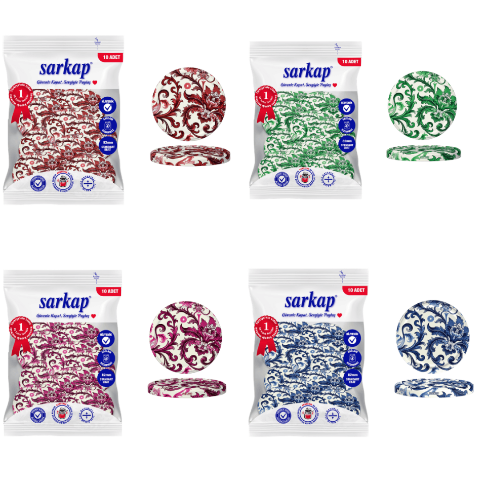 Hijyenik 82 mm Kapak 10lu Paket x 4 Adet ÇiniÇiçekSerie