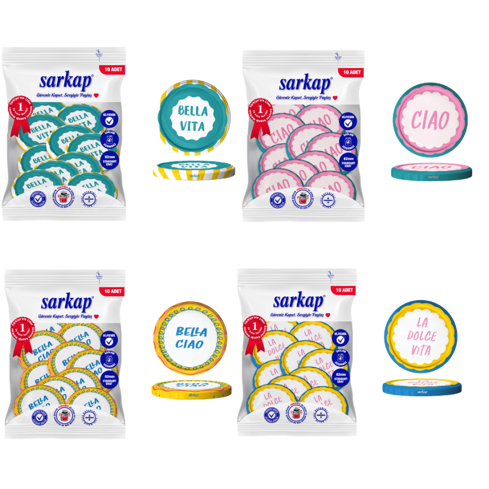 Hijyenik 82 mm Kapak 10lu Paket x 4 Adet BellaVitaSerie