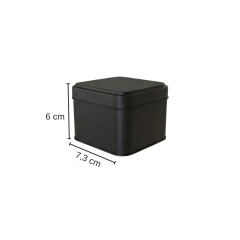 Sarkap 73x60 mm Metal Kare Kutu Mat Siyah