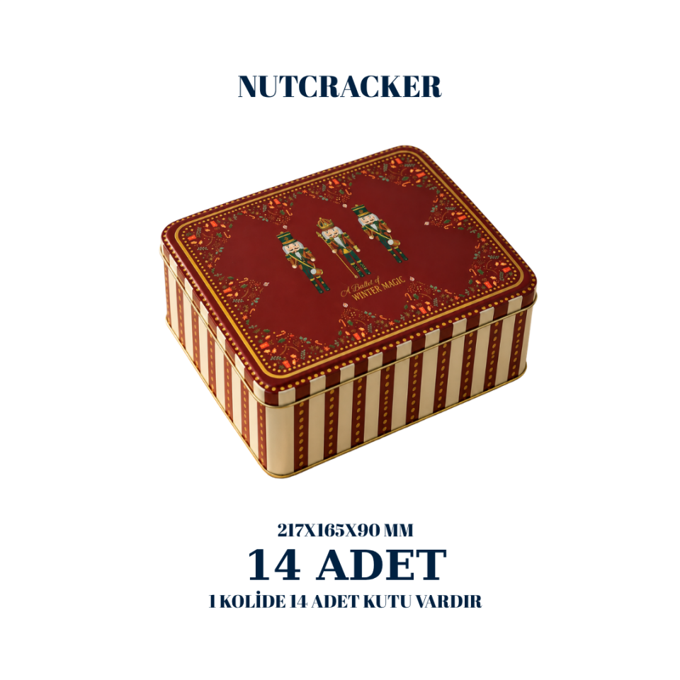 Sarkap 14'lü 217x165x90 mm Dekoratif Kutu Nutcracker