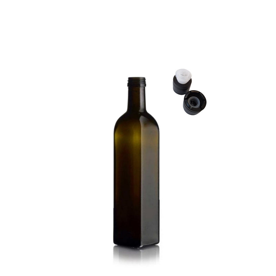 Sarkap 500 ml Marasca 1360 Adet Paletli Cam Zeytinyağı Şişesi Yağdanlık Akıtmalı Kapak