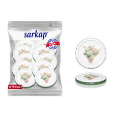 Hijyenik Paketli 10 Adet Kavanoz Kapağı Çiçek Desenler 82 mm Yeşil Buket