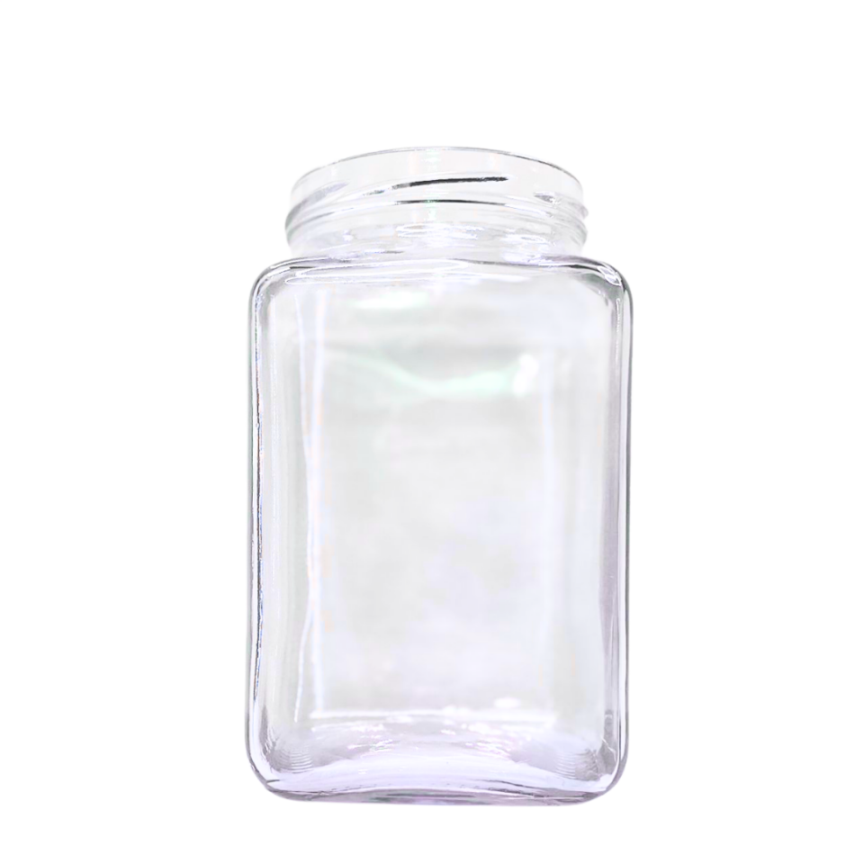 Sarkap 850 ml 2156 Adet Paletli Shrinkli Kapaksız Köşeli Cam Kavanoz