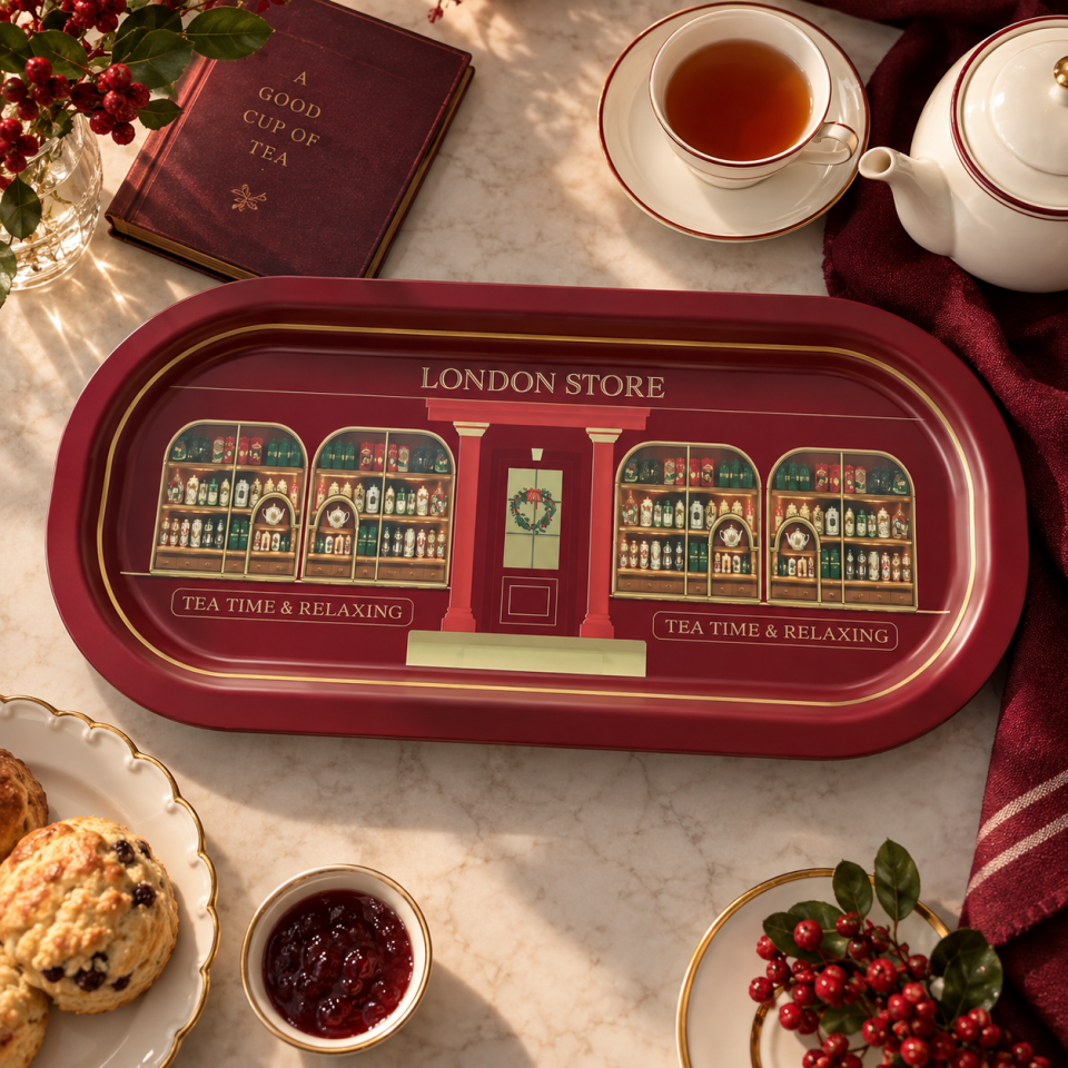 Sarkap Home 16x35 cm 3'lü Oval Sunumluk Tepsi Seti LondonStore