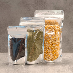 Sarkap Metalize Pencereli Kilitli Doypack 11,5x18,5cm