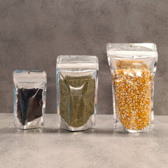 Sarkap Metalize Pencereli Kilitli Doypack 11,5x18,5cm