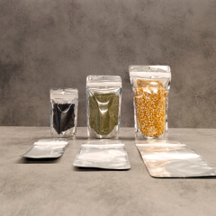 Sarkap Metalize Pencereli Kilitli Doypack 11,5x18,5cm