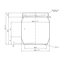 Sarkap 425 ml 25'li Shrinkli Kapaksız Cam Kavanoz
