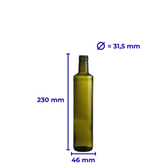 Sarkap 250 ml Dorika Kapaklı Cam Zeytinyağı Şişesi Yağdanlık Yeşil Akıtmalı Kapak
