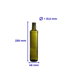 Sarkap 250 ml Dorika Kapaklı Cam Zeytinyağı Şişesi Yağdanlık Yeşil Akıtmasız Kapak