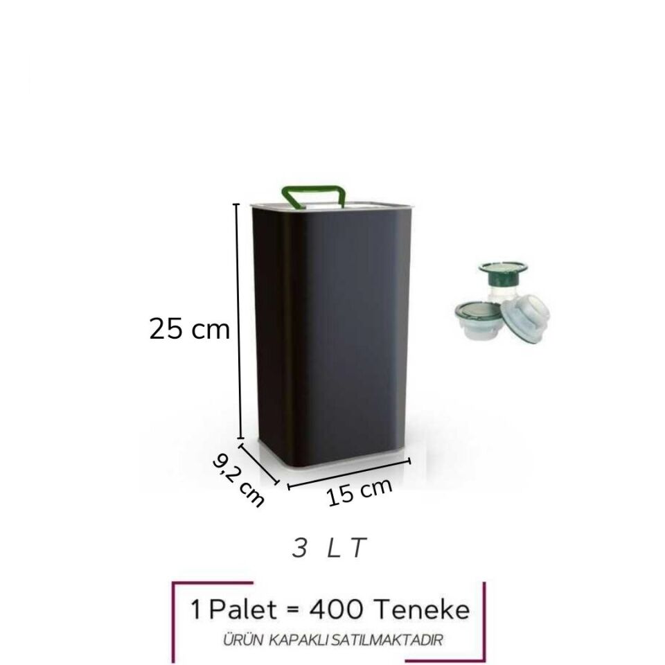 Sarkap 3 L 400'lü Zeytinyağı Tenekesi