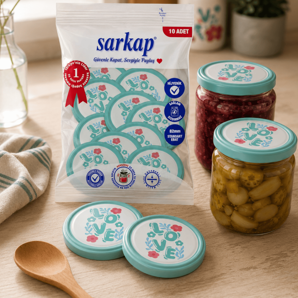 Hijyenik Paketli 10'lu 82 mm Kapak - Love Seri Love
