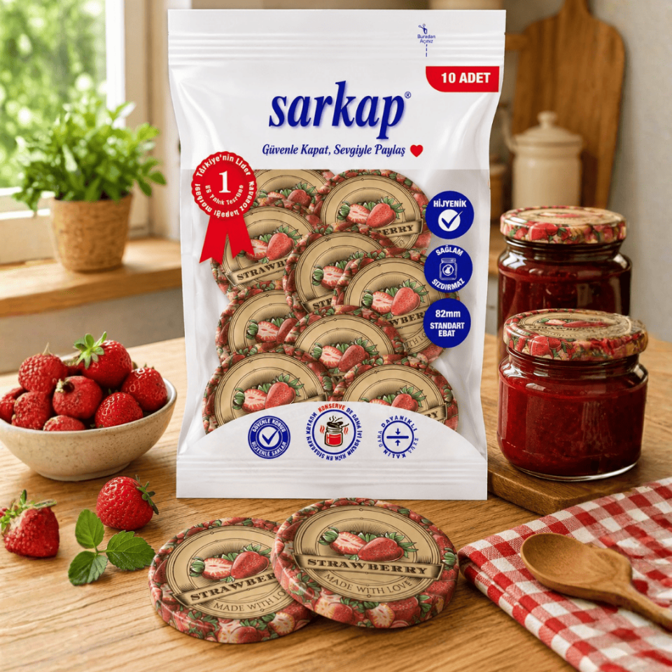 Hijyenik Paketli 10'lu 82 mm Kapak - Jams Strawberry