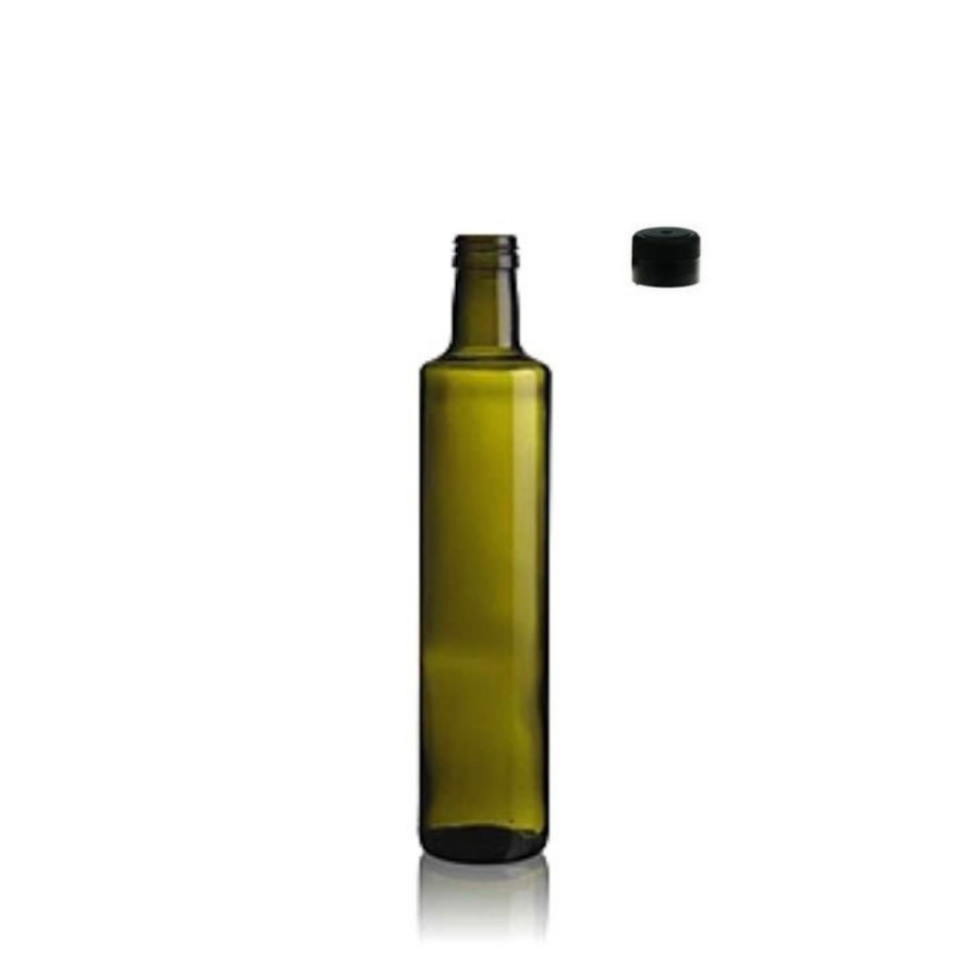 Sarkap 750 ml Dorika 24 Adet Kolili Kapaklı Cam Zeytinyağı Şişesi Yağdanlık Akıtmasız Kapak