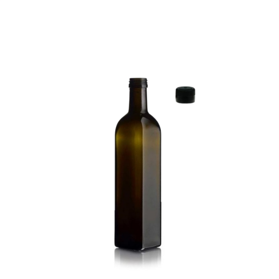 Sarkap 500 ml Marasca 30 Adet Kolili Kapaklı Cam Zeytinyağı Şişesi
