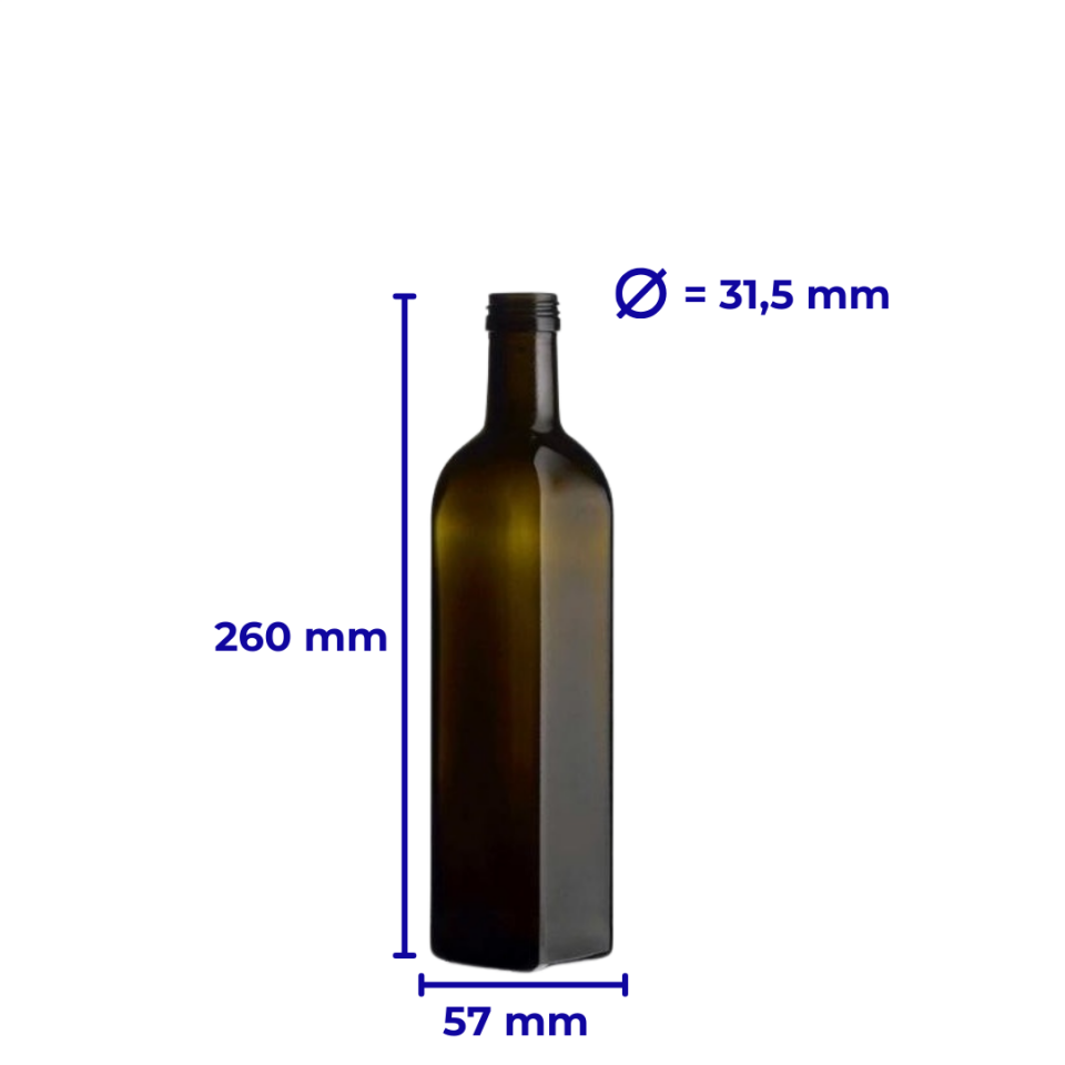 Sarkap 500 ml Marasca 30'lu Cam Zeytinyağı Şişesi Yağdanlık Akıtmasız Kapak - Yeşil
