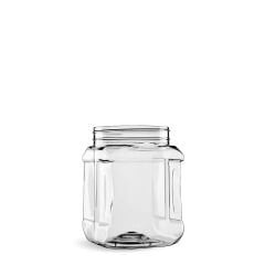 Sarkap 1500 ml Köşeli Pet Kavanoz Sarı