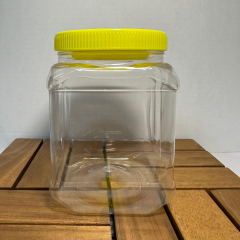 Sarkap 1500 ml Köşeli Pet Kavanoz Sarı