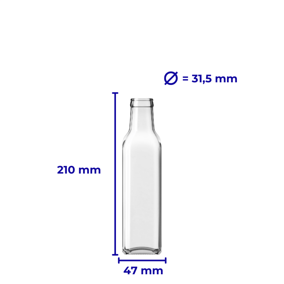 Sarkap 250 ml Marasca 50 Adet Kolili Şeffaf Cam Zeytinyağı Şişesi Yağdanlık Şeffaf - Akıtmalı