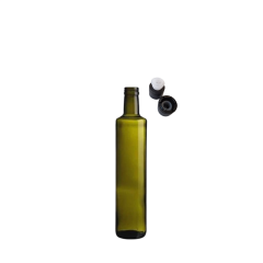 Sarkap 250 ml Dorika 50 Adet Kolili Kapaklı Cam Zeytinyağı Şişesi Yağdanlık Yeşil Akıtmalı