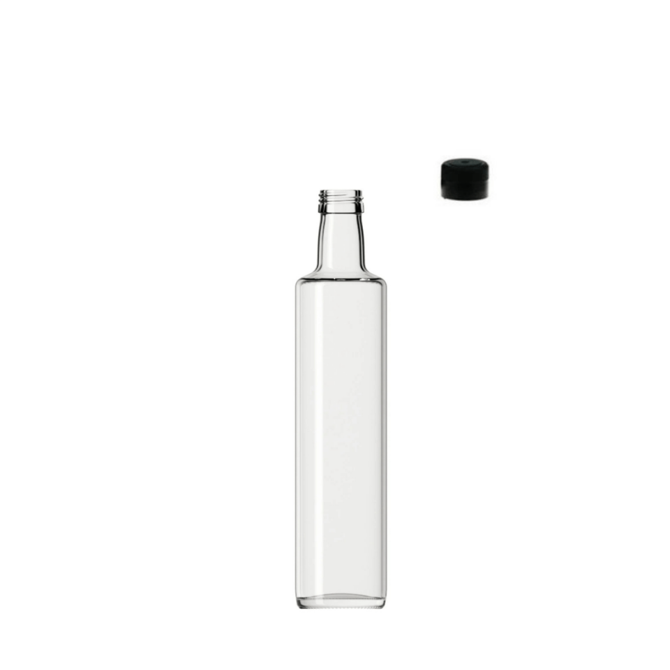 Sarkap 500 ml Dorika 29 Adet Kolili Kapaklı Cam Zeytinyağı Şişesi Yağdanlık