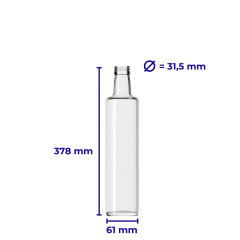 Sarkap 500 ml Dorika 29 Adet Kolili Kapaklı Cam Zeytinyağı Şişesi Yağdanlık Akıtmalı Kapak