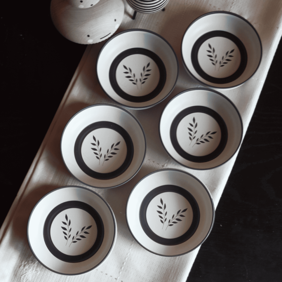 Sarkap Home 6'lı Dondurmalık ve Çerezlik Seti 10 cm Çap, 3.2 cm Yükseklik SoulKitchen