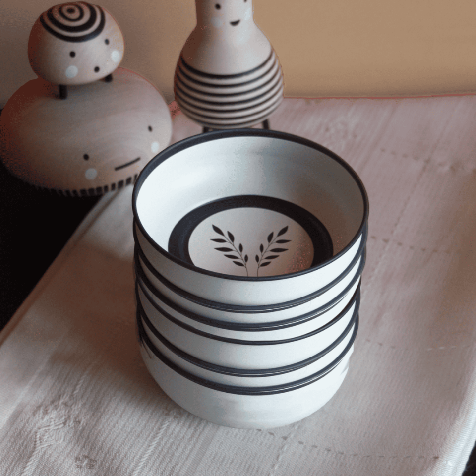 Sarkap Home 6'lı Dondurmalık ve Çerezlik Seti 10 cm Çap, 3.2 cm Yükseklik SoulKitchen