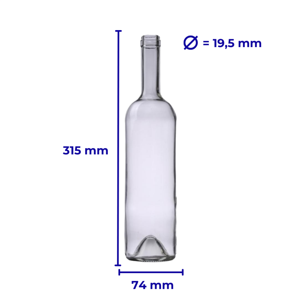 Sarkap 750 ml Europe 19 Adet Kolili Cam Zeytinyağı Şişesi Yağdanlık Şeffaf - Mantar Kapak