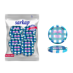 Hijyenik Paketli 10 Adet Kavanoz Kapağı 82 mm Dolce Vita Desenler