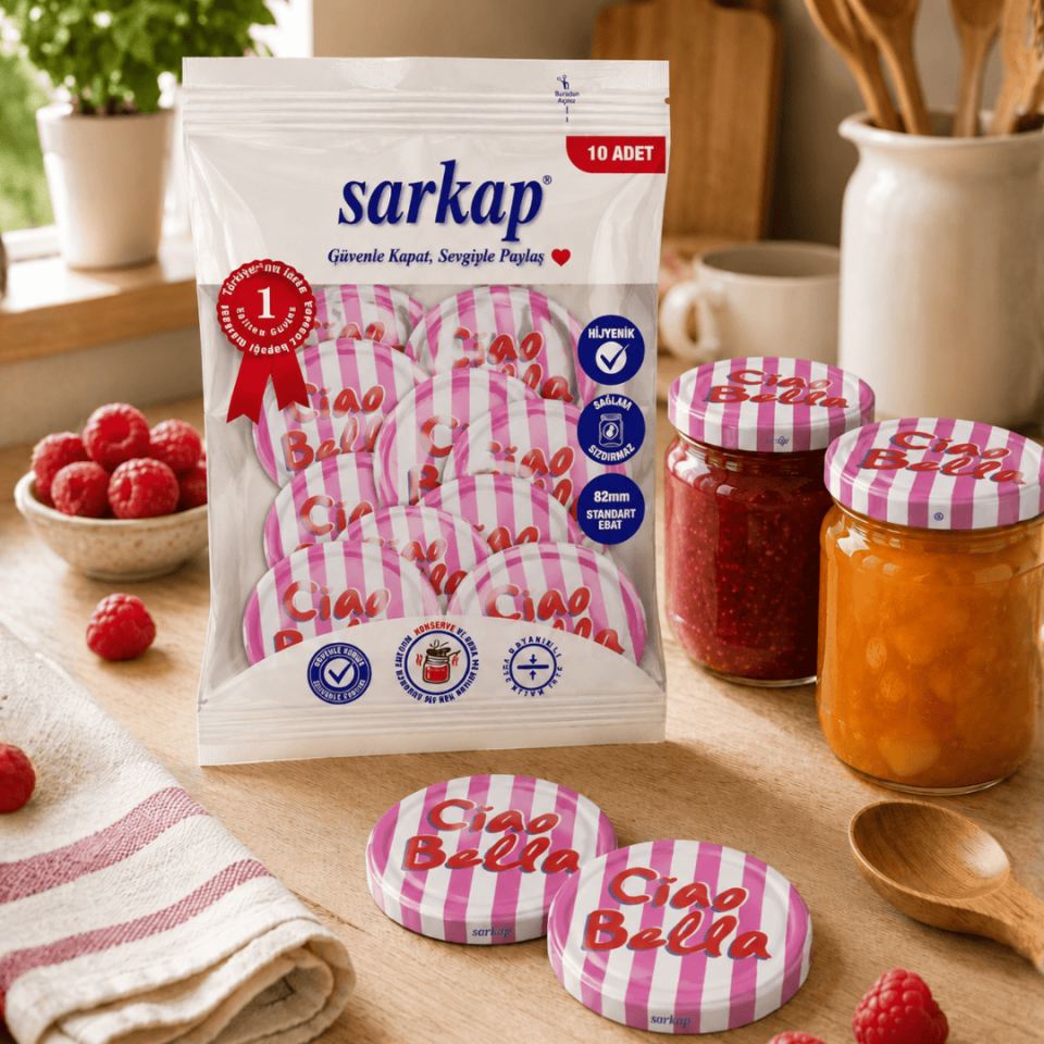 Hijyenik Paketli 10'lu 82 mm Kapak Dolce Vita Desenler CiaoBellaPembe