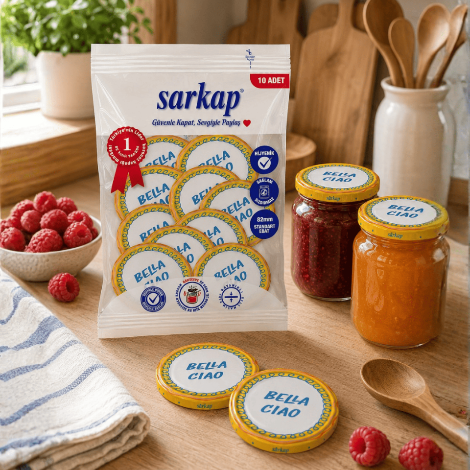 Hijyenik Paketli 10'lu 82 mm Kapak Dolce Vita Desenler BellaCiaoSarı