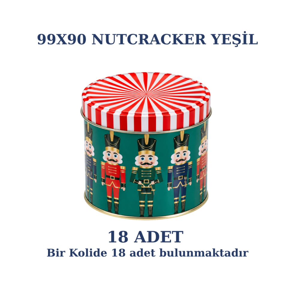 Sarkap Home 18'li 99x90 mm 693 ml Dekoratif Yılbaşı Kutusu