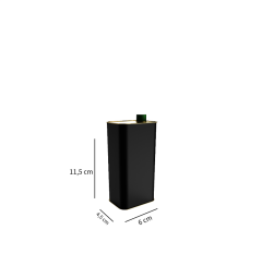 Sarkap 0,250 L (250 ml) 40 Adet Kolili Kapaklı Zeytinyağı Tenekesi Dobi Kapak - Siyah