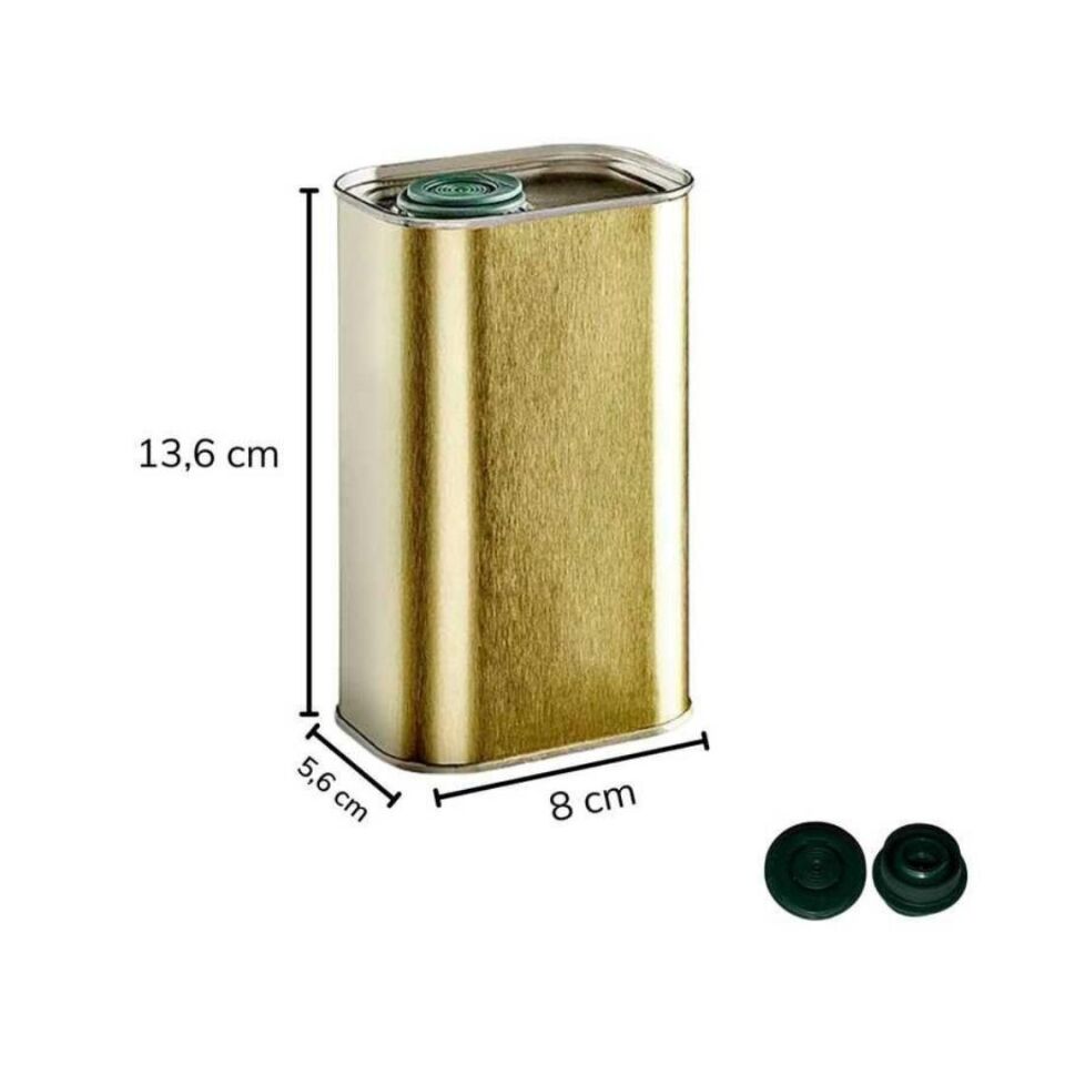Sarkap 0,5 L 24'lü Zeytinyağı Tenekesi PratikKapak - Mat Siyah