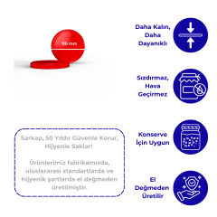 Sarkap 110 mm Kavanoz Kapağı Kırmızı