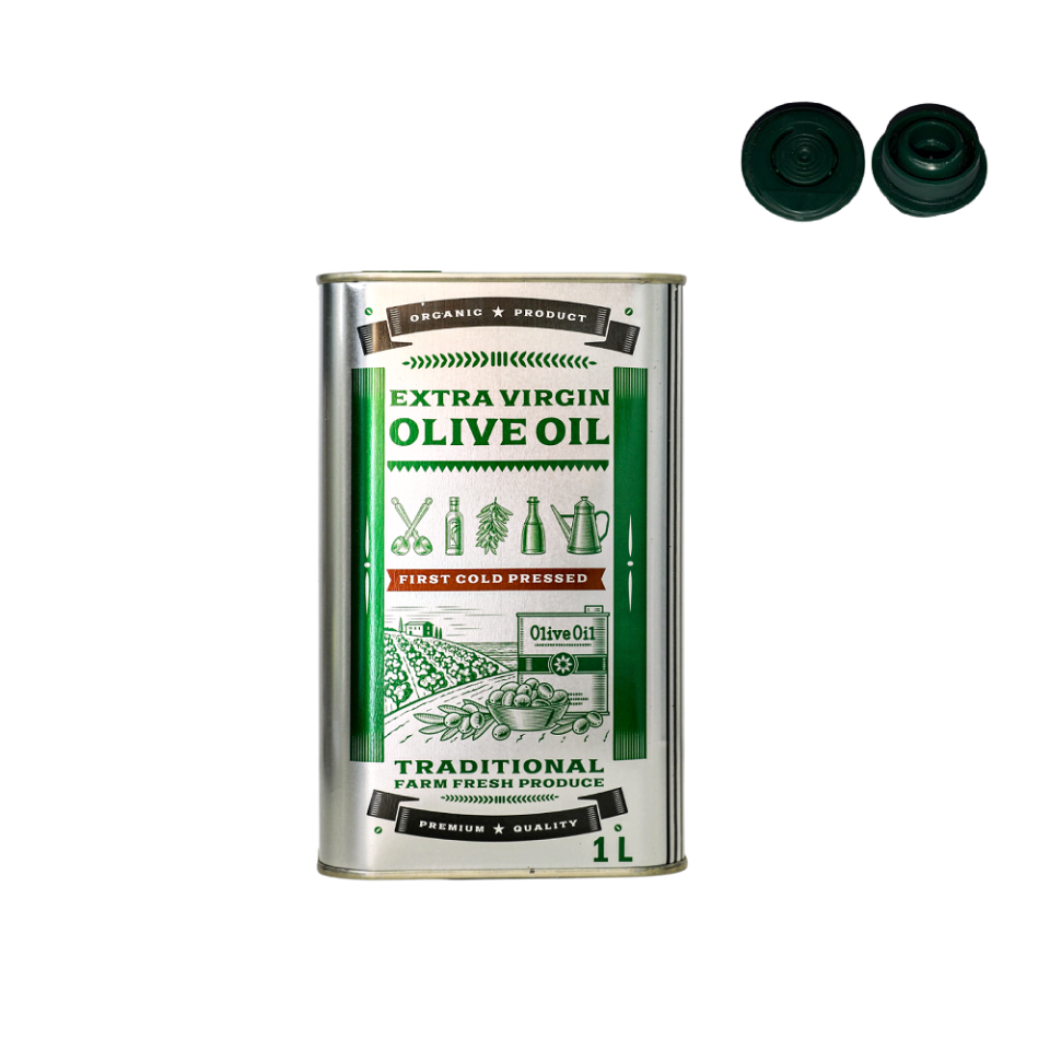 Sarkap Premium 1 L 15'li Zeytinyağı Tenekesi PratikKapak - Premium