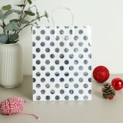 Sarkap Home 3'lü 26x33 Desenli Kraft Kağıt Poşet Çanta GRİ