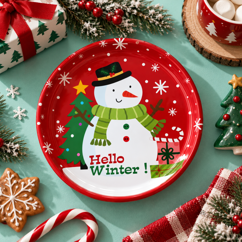 Sarkap Home 6 Adet Meyve Tabağı WinterTimeKırmızı