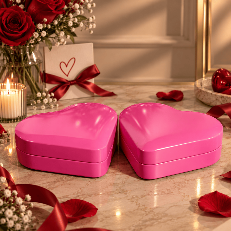 Sarkap Home 0,8 L 2'li Kalpli Kutular 171x150x39 mm Pembe