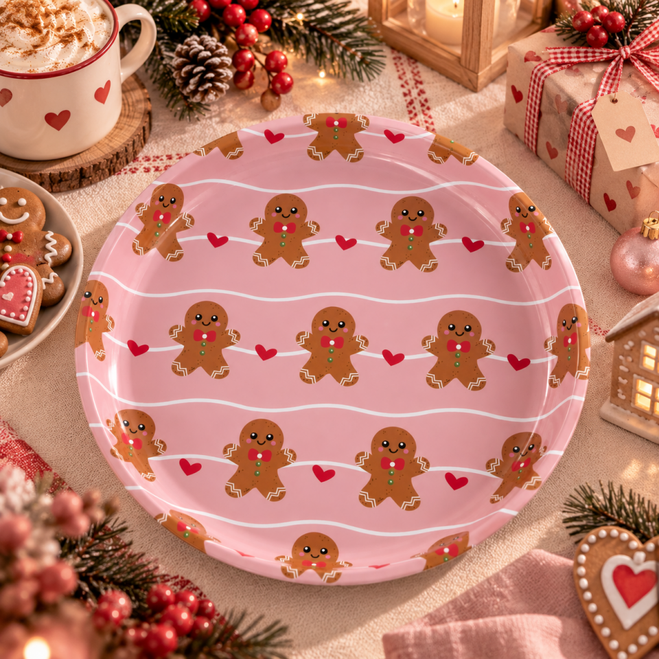 Sarkap Home 6 Adet Meyve Tabağı GingerbreadPembe