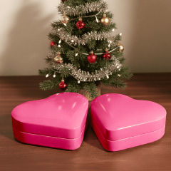 Sarkap Home 0,8 L 2'li Kalpli Kutular 171x150x39 mm Pembe