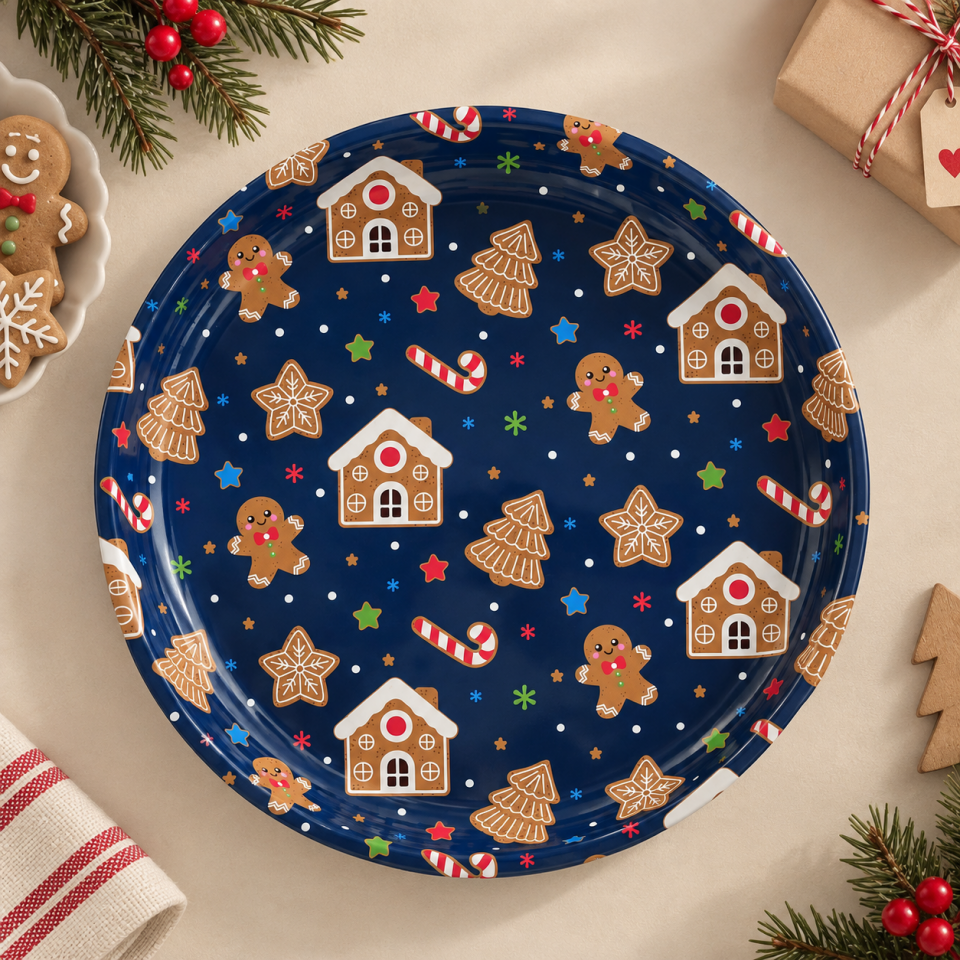 Sarkap Home 6 Adet Meyve Tabağı GingerbreadLacivert