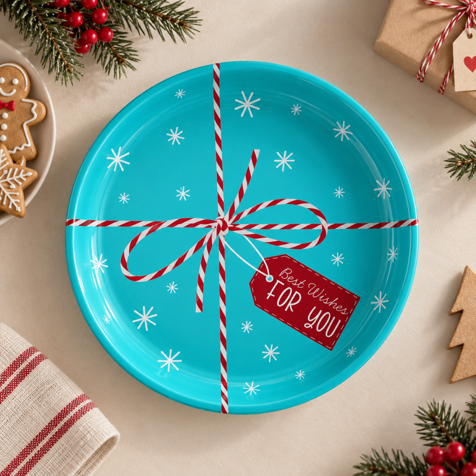 Sarkap Home 6 Adet Meyve Tabağı BestWishesMavi
