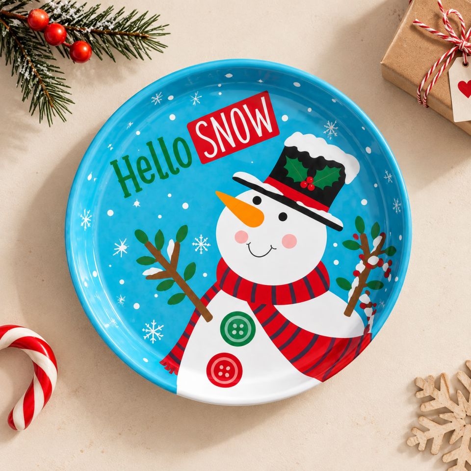 Sarkap Home 6 Adet Meyve Tabağı WinterTimeMavi