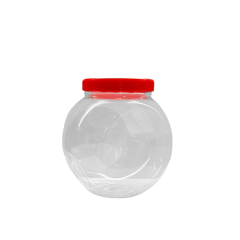 Sarkap 2000 ml Çift Tabanlı Pet Kavanoz Kırmızı